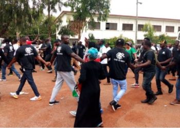 NDC’s HAWKS CLASH WITH MILITARY IN THE PRESENCE OF JOHN MAHAMA.