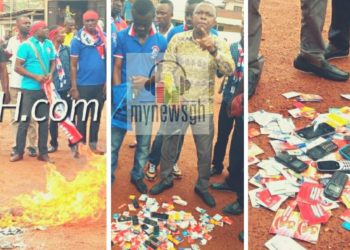 Ashanti NPP serial callers declare ‘STRIKE’ over hardship, neglect; burn phones, SIM cards