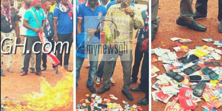 Ashanti NPP serial callers declare ‘STRIKE’ over hardship, neglect; burn phones, SIM cards