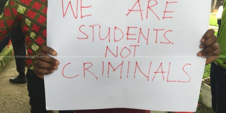 KNUST students begin protests over alleged police brutality