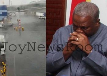 Ghanaians mock Mahama over flooded Terminal 3.