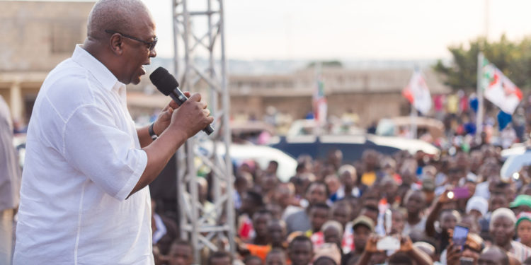 2020 polls: Mahama promises ONE REGION, ONE HOSPITAL.