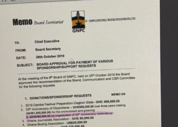 NDC descends on GNPC for donations to Dagbon Kingdom, Okyehene, GJA and Rebecca Foundation.