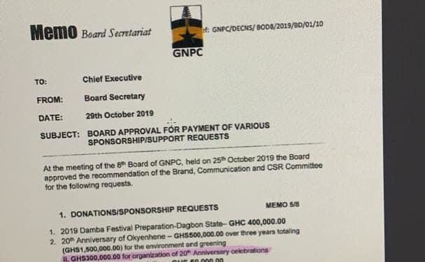 NDC descends on GNPC for donations to Dagbon Kingdom, Okyehene, GJA and Rebecca Foundation.