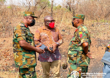 Ghana Armed Forces inspect 50-acre land for a military base in Afram Plains