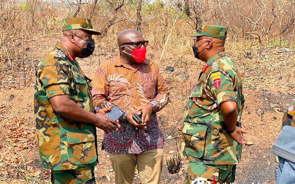 Ghana Armed Forces inspect 50-acre land for a military base in Afram Plains