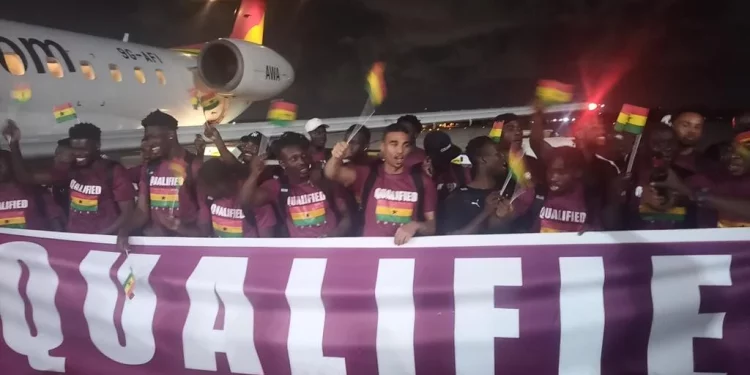 2022 World Cup play-off: Black Stars arrive in Ghana after securing resounding qualification