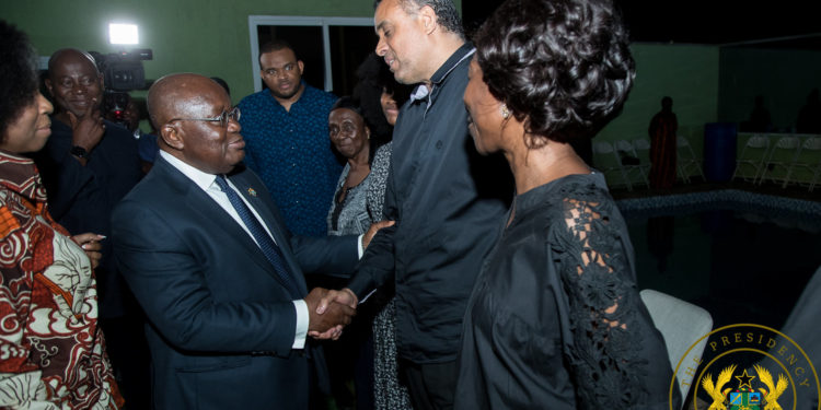 President Akuffo Addo Commiserates with the Family of Bishop Dag Heward-Mills