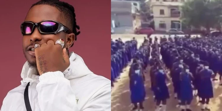 Kelvyn Boy ‘overwhelmed’ by pupils dancing to ‘Down Flat’ at a morning assembly (Watch)