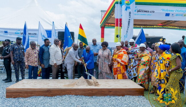 President Akufo-Addo cuts sod for vaccine manufacturing plant