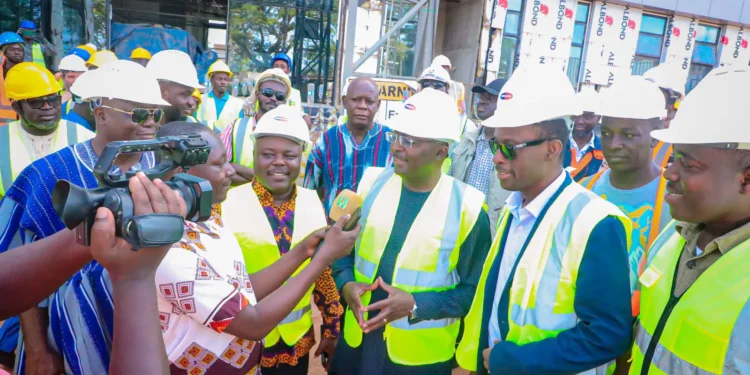 W/R: Bawumia impressed with the progress of work on the GNPC Operational Office
