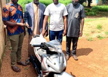 Kennedy Agyapong Supports NPP Founder in Savannah Region with Motorbike