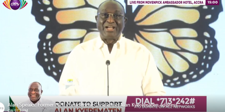 Without me, the NPP cannot guarantee Ghana’s economic transformation – Alan