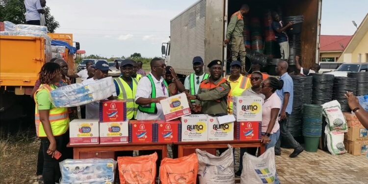 Akosombo Dam Spillage: VRA donates trucks of relief items to thousands of flood Victims